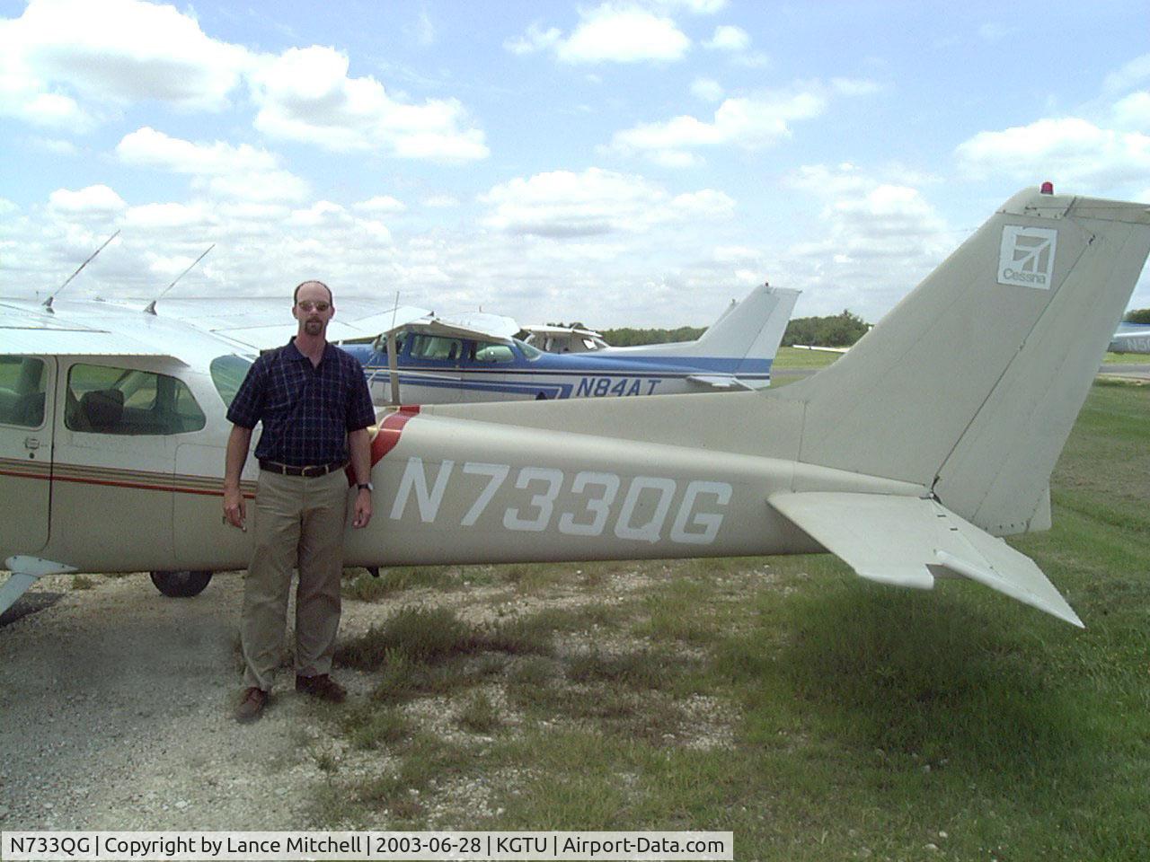 N733QG, 1976 Cessna 172N C/N 17268461, N733QG at Georgetown Muni, after my PP-SEL checkride