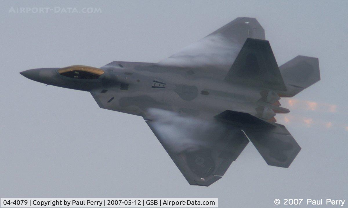 04-4079, 2004 Lockheed Martin F-22A Raptor C/N 4079, High speed pass, and the vapor can't resist