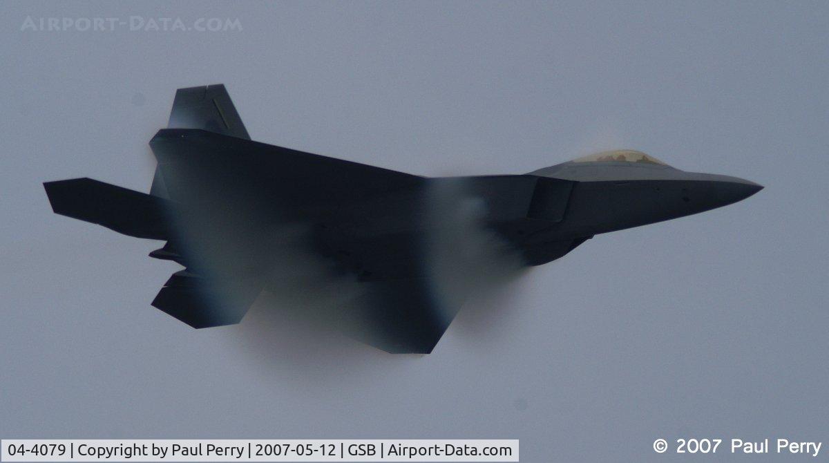 04-4079, 2004 Lockheed Martin F-22A Raptor C/N 4079, As much as she can...since the shock waves are forming