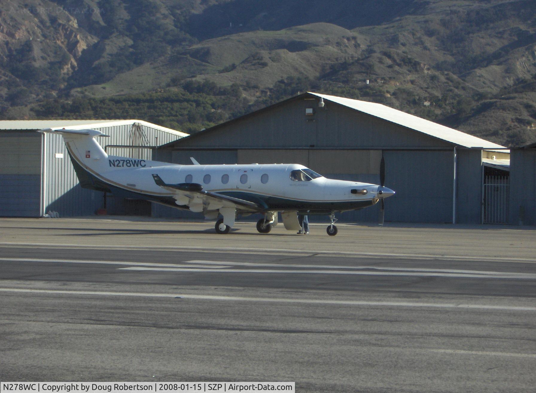 N278WC, 1999 Pilatus PC-12/45 C/N 278, 1999 Pilatus PC-12/45, one P&W (Canada) PT6A-66 turboprop