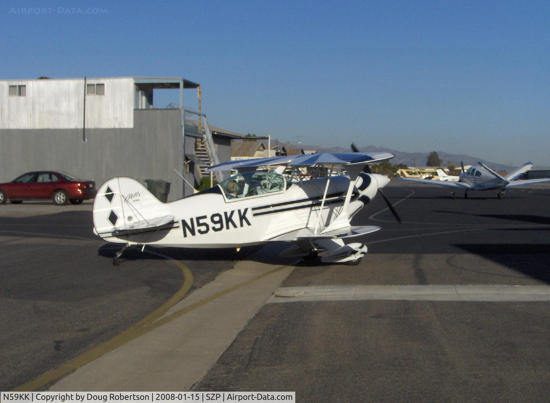 N59KK, 1991 Aviat Pitts S-2B Special C/N 5214, 1991 Aviat PITTS S-2B, fully aerobatic, Lycoming AEIO-540, taxi