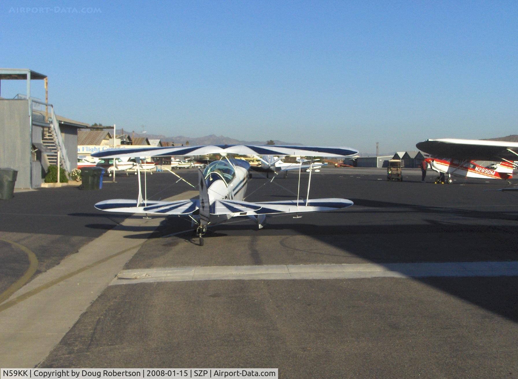 N59KK, 1991 Aviat Pitts S-2B Special C/N 5214, 1991 Aviat PITTS S-2B, fully aerobatic, Lycoming AEIO-540, taxi