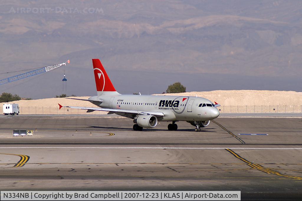 N334NB, 2002 Airbus A319-114 C/N 1659, Northwest Airlines / 2002 Airbus Industrie A319-114