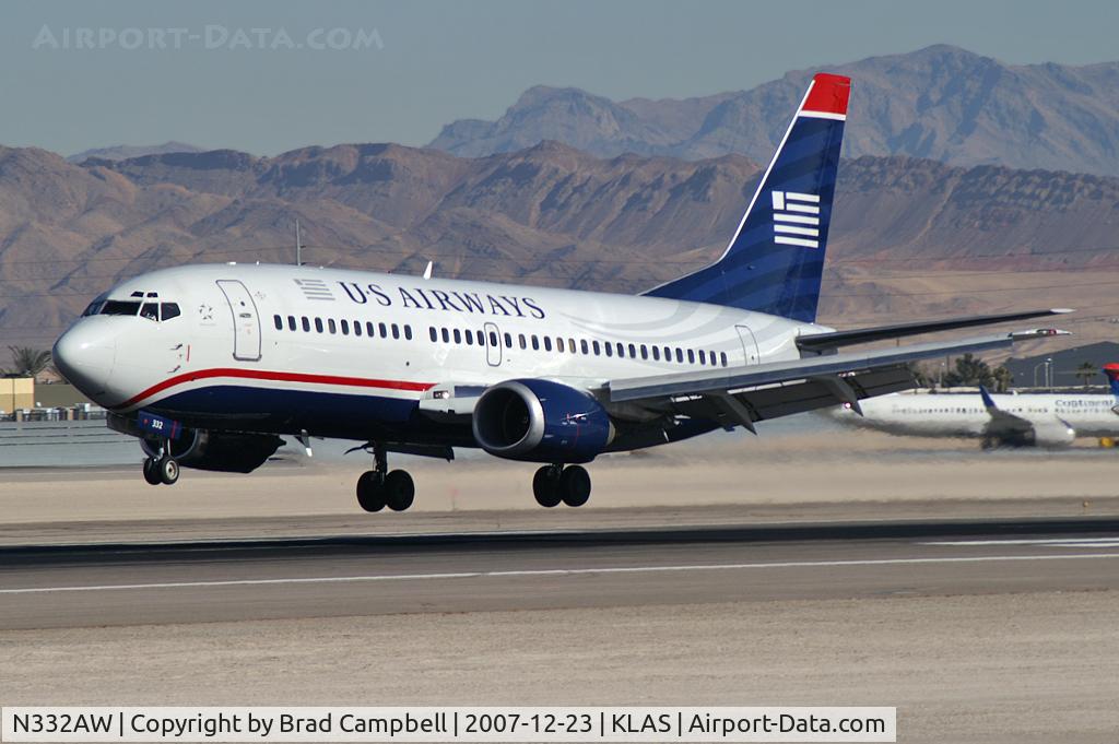 N332AW, 1987 Boeing 737-3B7 C/N 23384, US Airways / 1987 Boeing 737-3B7