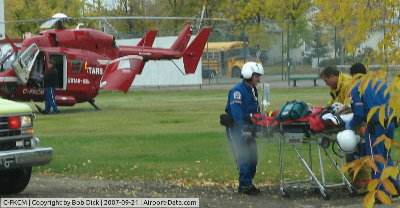 C-FKCM, 1983 Eurocopter-Kawasaki BK-117A-3 C/N 7002, Saving a Life - Bonnyville Hospital 09SEP07