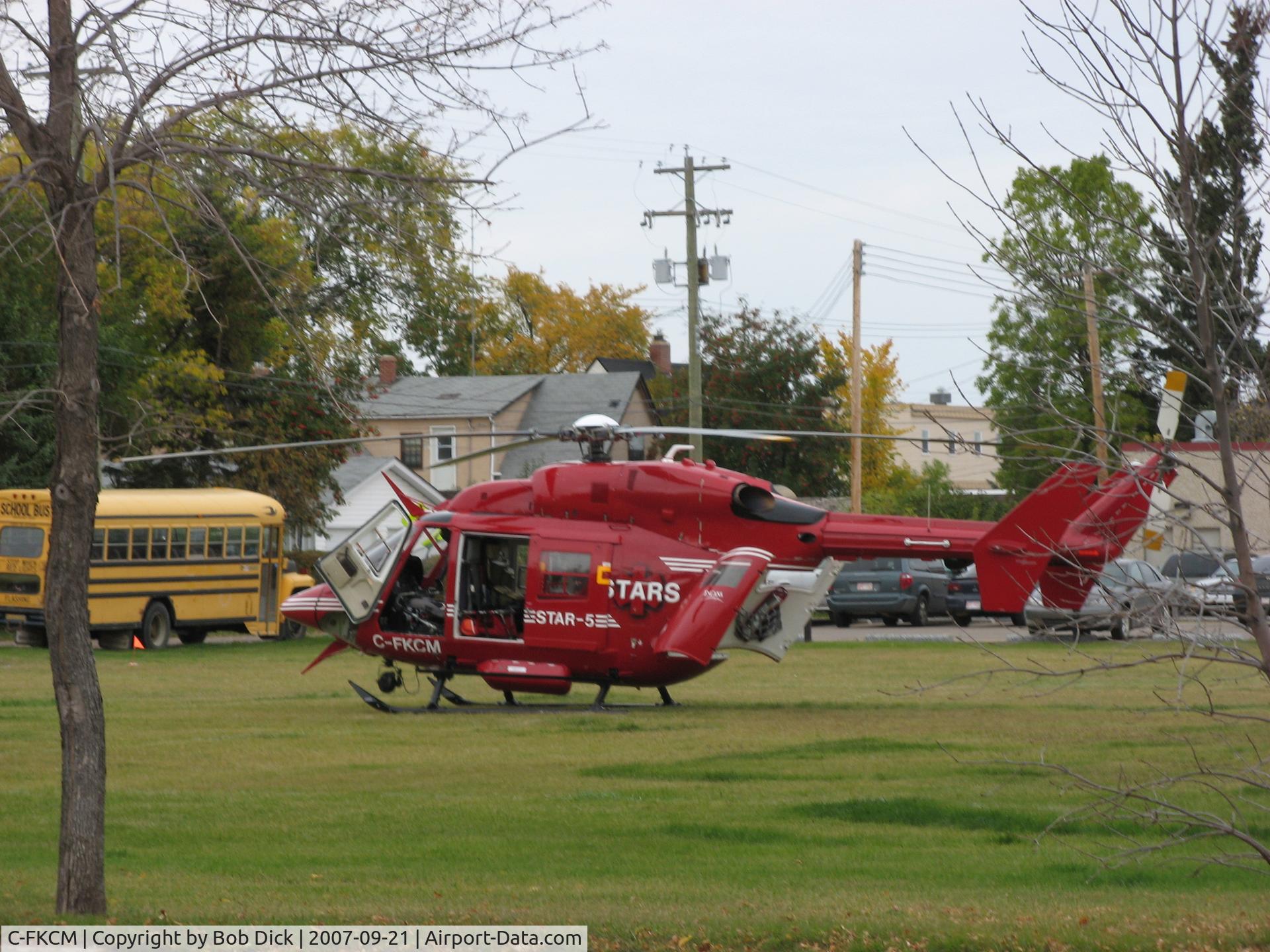 C-FKCM, 1983 Eurocopter-Kawasaki BK-117A-3 C/N 7002, STARS Landing Anywhere - 09SEP07