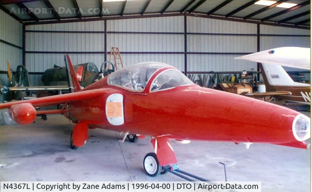 N4367L, 1963 Hawker Siddeley Gnat T.1 C/N FL572, At Denton