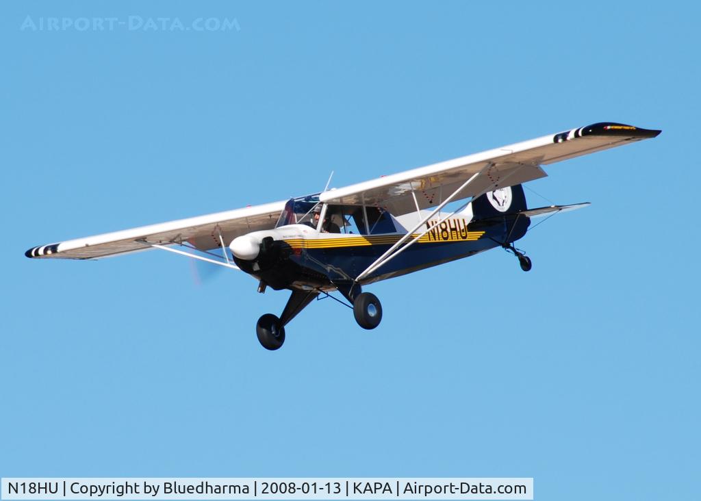 N18HU, 2008 Aviat A-1C Husky C/N 3004, Huskie approach to 17L