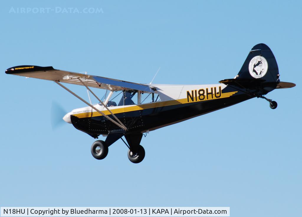 N18HU, 2008 Aviat A-1C Husky C/N 3004, Huskie approach to 17L