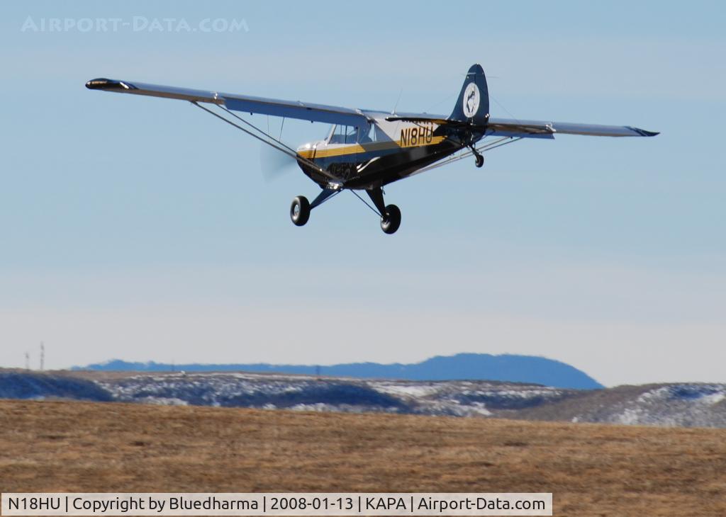 N18HU, 2008 Aviat A-1C Husky C/N 3004, Huskie over the numbers.