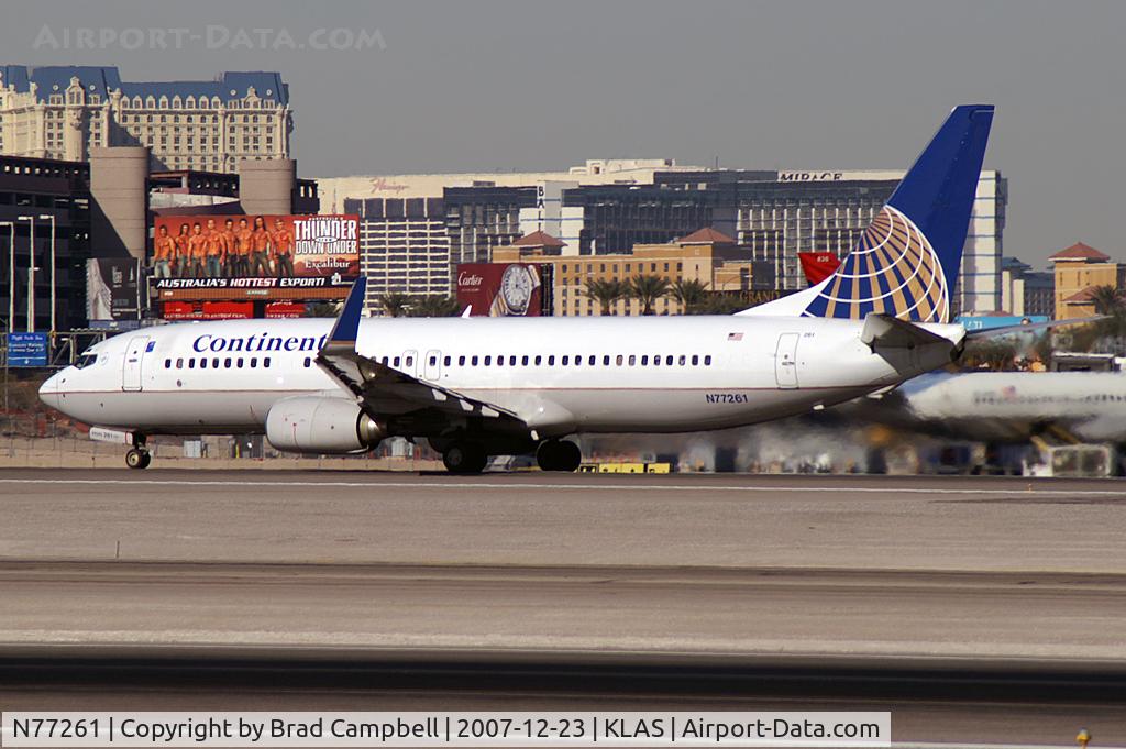 N77261, 2001 Boeing 737-824 C/N 31582, Continental Airlines / 2001 Boeing 737-824