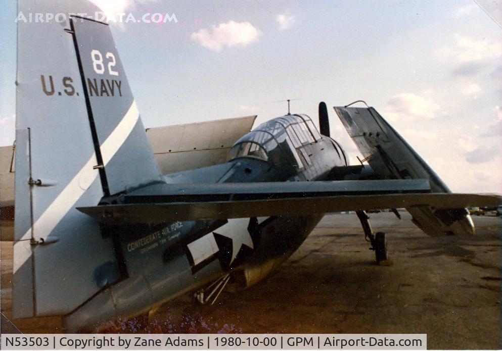 N53503, 1945 Grumman TBM-3E Avenger C/N 53503, At Grand Prairie Municipal