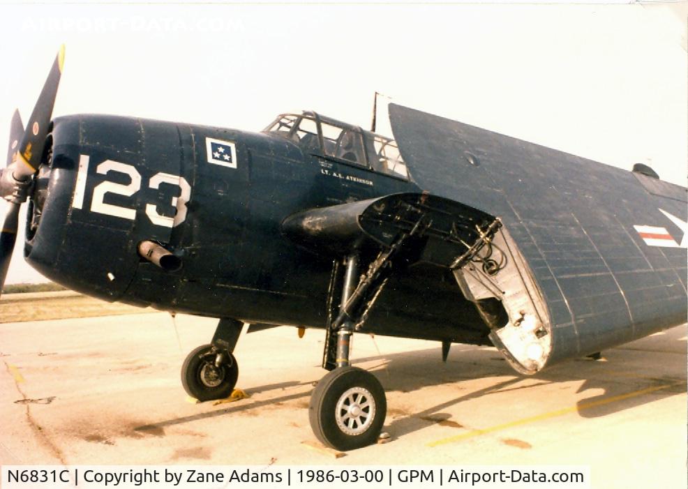 N6831C, 1942 General Motors TBM-3E Avenger C/N 2942, At Grand Prairie Municipal