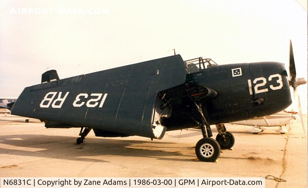 N6831C, 1942 General Motors TBM-3E Avenger C/N 2942, At Grand Prairie Municipal