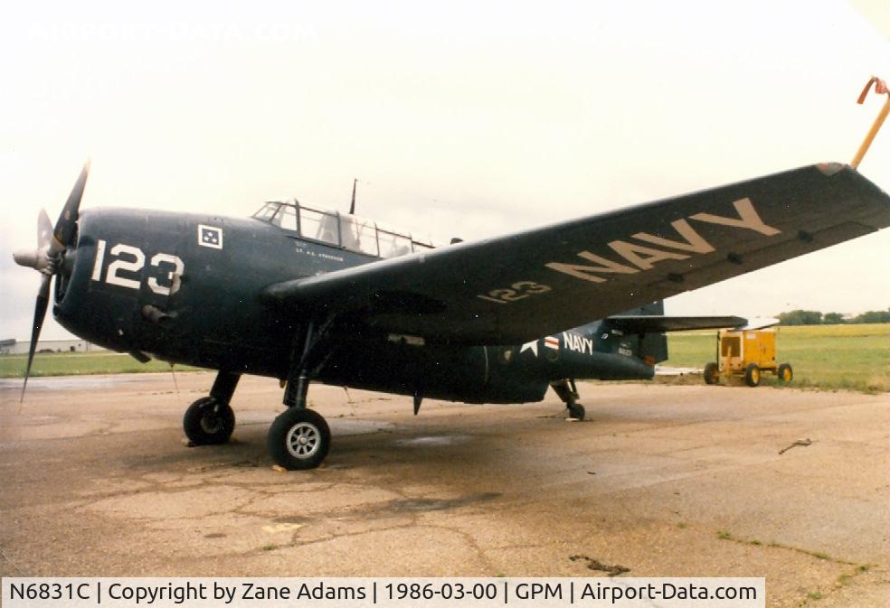 N6831C, 1942 General Motors TBM-3E Avenger C/N 2942, At Grand Prairie Municipal