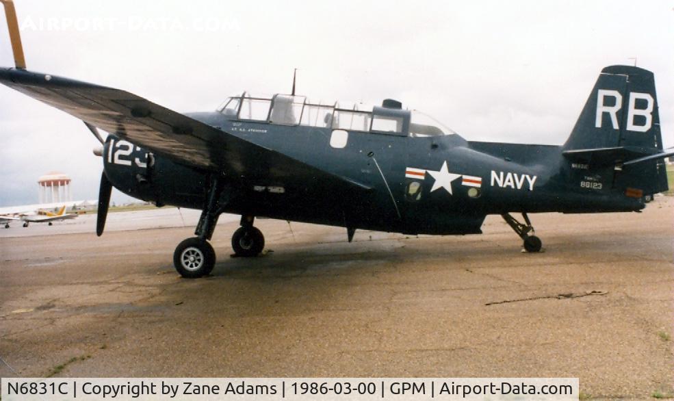 N6831C, 1942 General Motors TBM-3E Avenger C/N 2942, At Grand Prairie Municipal