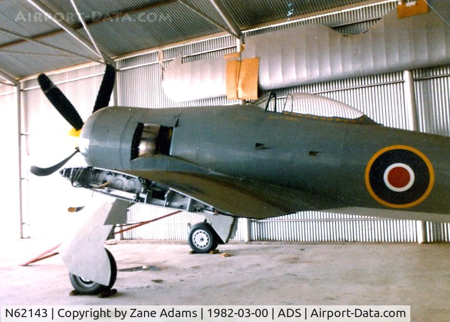 N62143, 1960 Hawker Sea Fury T.20 C/N ES.8509, A bent Sea Fury - This aircraft now flies as the racer 