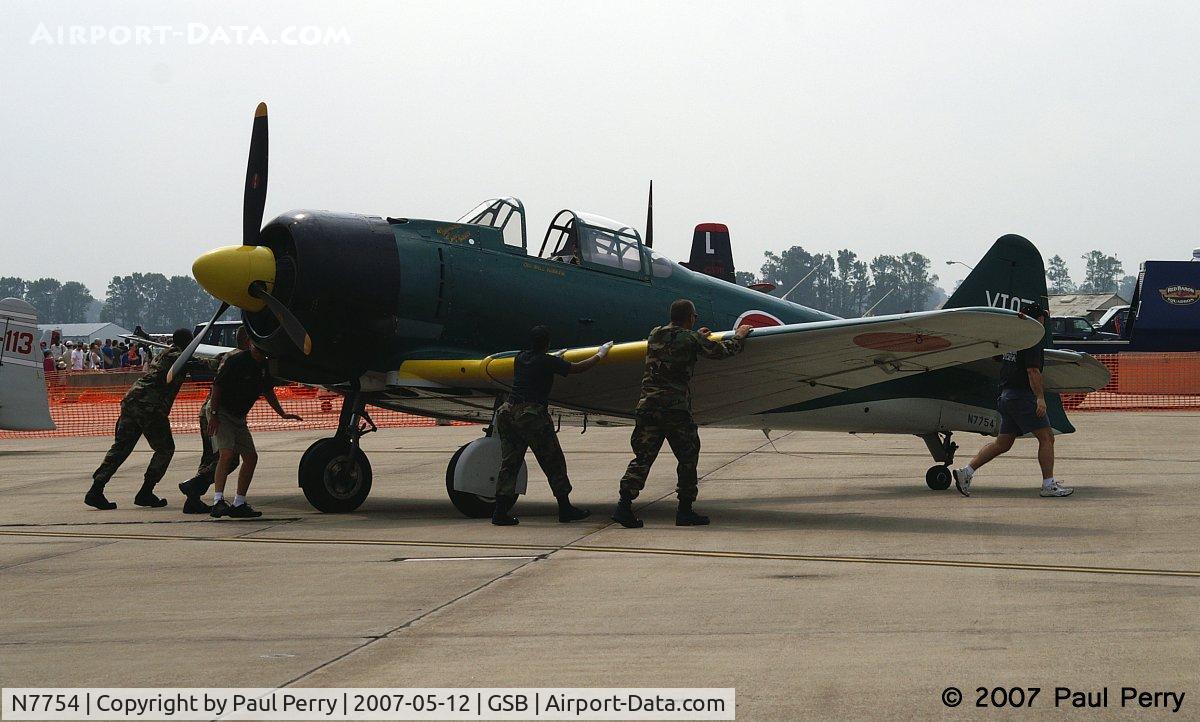 N7754, 1952 Canadian Car & Foundry Harvard MK IV C/N CCF4-215, Who needs tow vehicles?