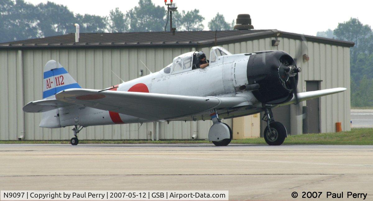 N9097, 1952 Canadian Car & Foundry Harvard MK IV C/N CCF4-158, Dig the replica details: cowling guns, gear and rudder, just to name a few