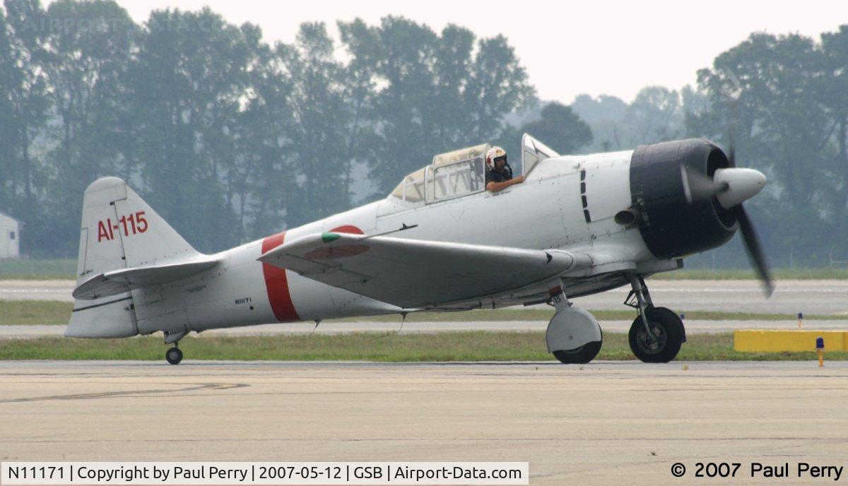 N11171, 1942 North American AT-6B Texan C/N 84-7800, One of the few very old gals in the show unit