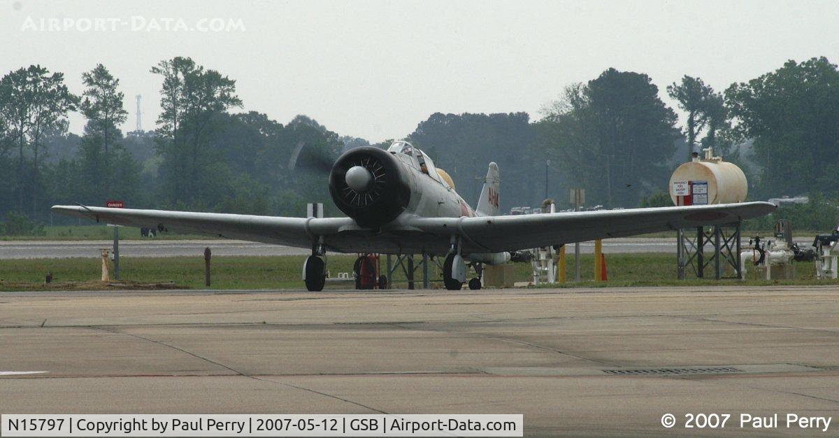 N15797, 1945 Canadian Car & Foundry T-6 Harvard Mk.4 C/N CCF4-199, Holding a moment as she taxis back