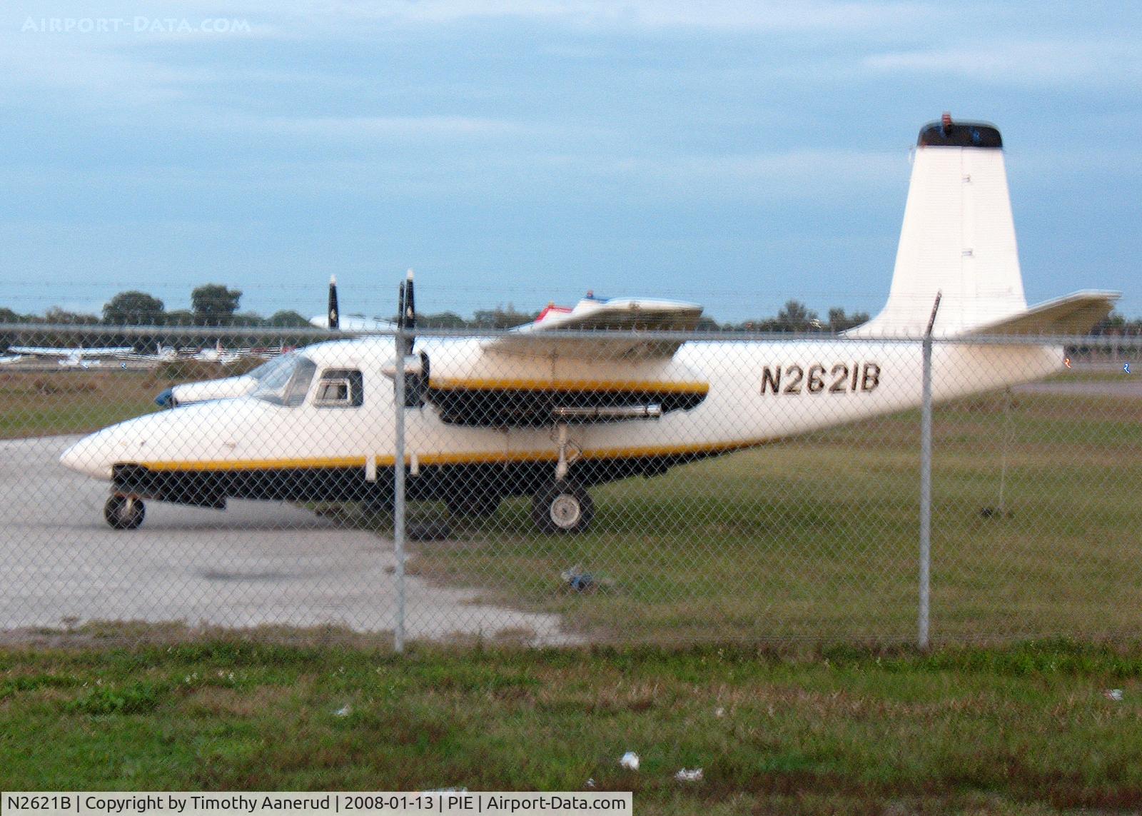 N2621B, 1954 Aero Commander 520 C/N 520-133, Parked at St. Petersburg/Clearwater