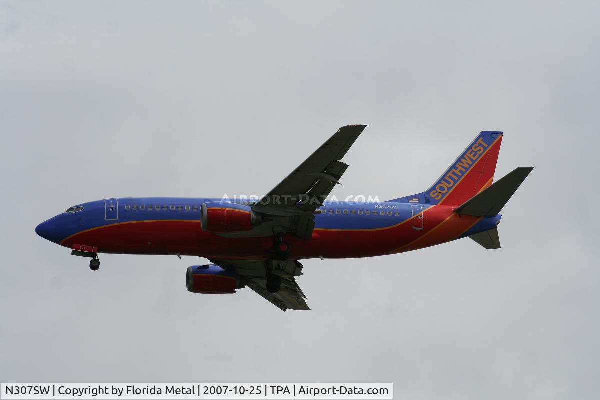 N307SW, 1985 Boeing 737-3H4 C/N 22947, Southwest