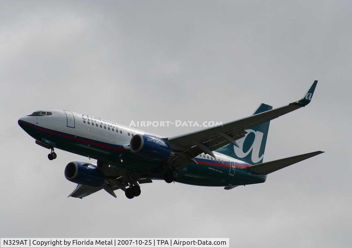 N329AT, 2007 Boeing 737-7BD C/N 36091, Air Tran