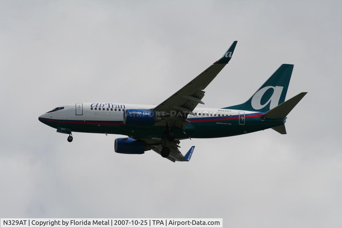 N329AT, 2007 Boeing 737-7BD C/N 36091, Air Tran