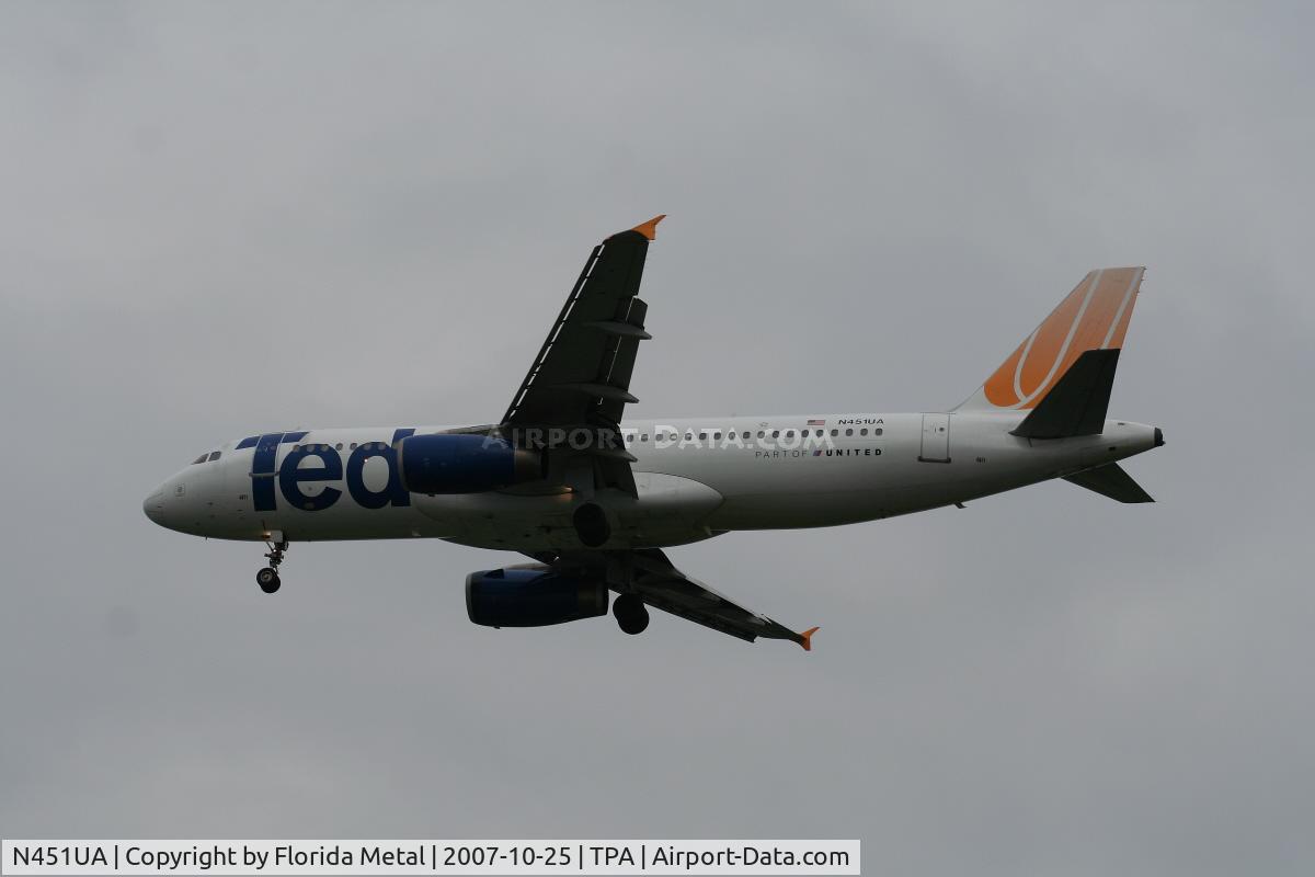 N451UA, 1998 Airbus A320-232 C/N 865, Ted