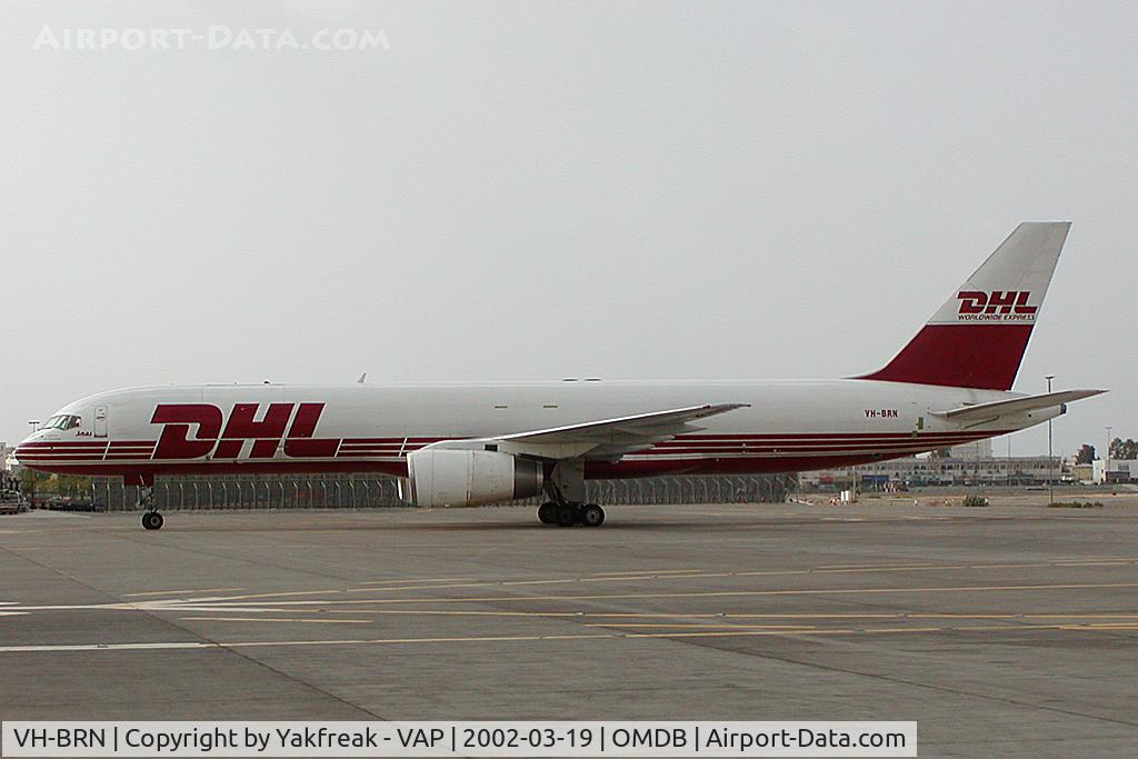 VH-BRN, 1990 Boeing 757-23APF C/N 24868, DHL Boeing 757-200