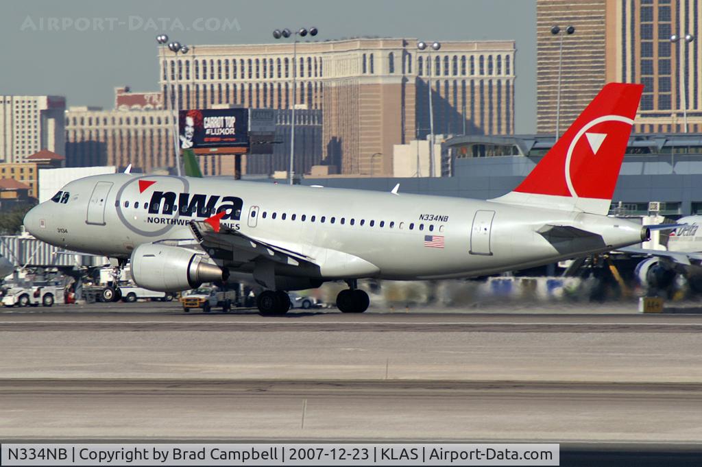 N334NB, 2002 Airbus A319-114 C/N 1659, Northwest Airlines / 2002 Airbus Industrie A319-114