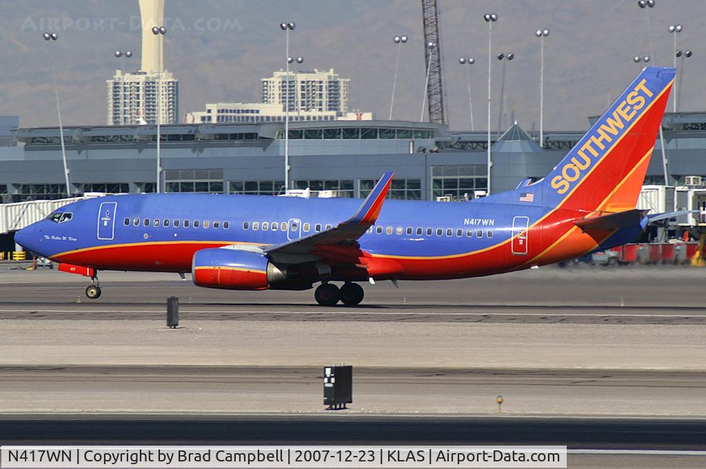 N417WN, 2001 Boeing 737-7H4 C/N 29822, Southwest Airlines - 'The Rollin W. King' / 2001 Boeing 737-7H4 / Dedicated to one of the founding fathers of SWA.