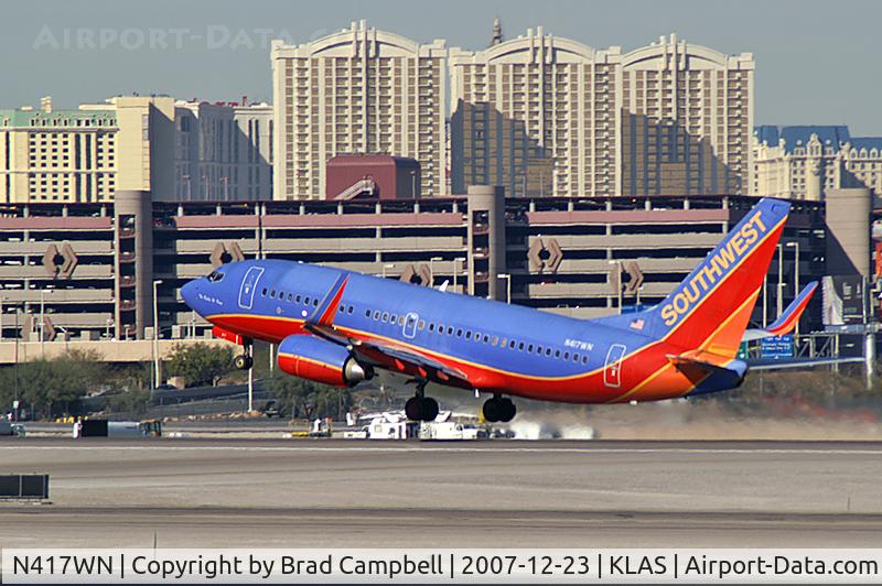 N417WN, 2001 Boeing 737-7H4 C/N 29822, Southwest Airlines - 'The Rollin W. King' / 2001 Boeing 737-7H4 / Dedicated to one of the founding fathers of SWA.