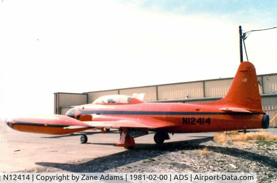 N12414, 1958 Canadair CT-133 Silver Star 3 (CL-30) C/N T33-160, T-33A N12414 which is now N221SF the 1983 prototype Skyfox a proposed replacement for the T-33