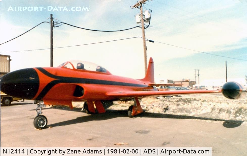 N12414, 1958 Canadair CT-133 Silver Star 3 (CL-30) C/N T33-160, T-33A N12414 which is now N221SF the 1983 prototype Skyfox a proposed replacement for the T-33