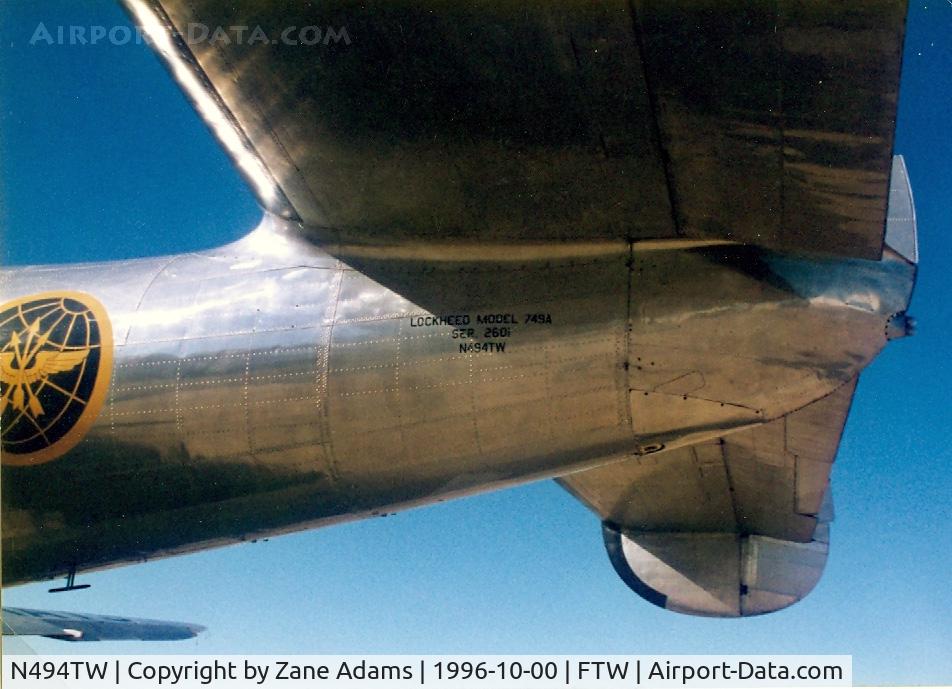 N494TW, 1948 Lockheed L-749A-79 Constellation C/N 2601, Mats Connie at Meacham Field - This Aircraft is now grounded at a Museum in Korea