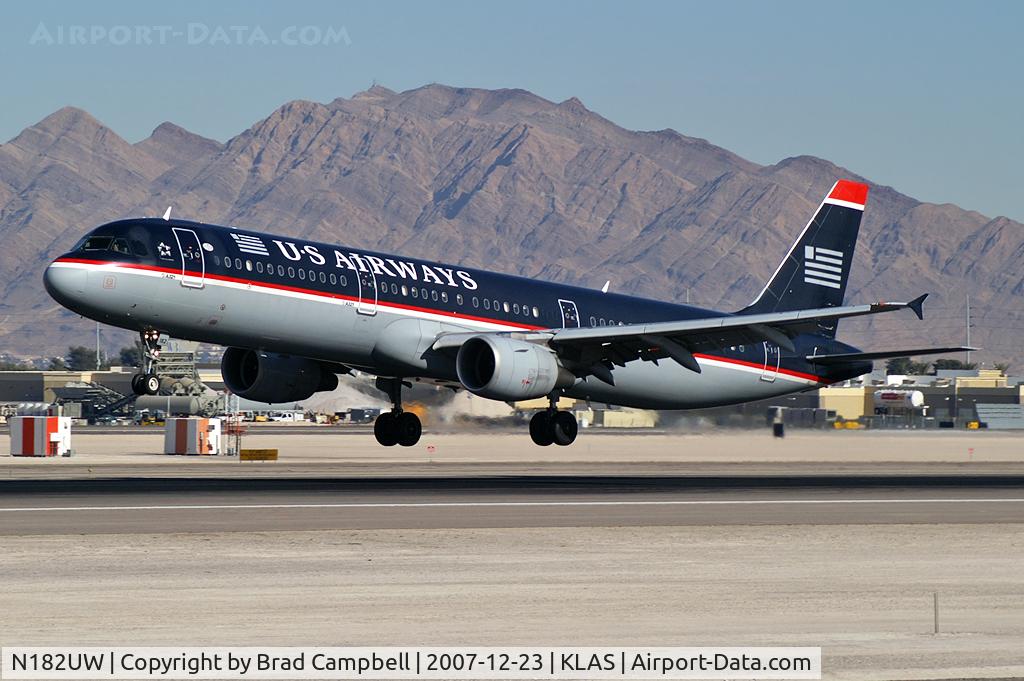 N182UW, 2001 Airbus A321-211 C/N 1536, US Airways / 2001 Airbus Industrie A321-211
