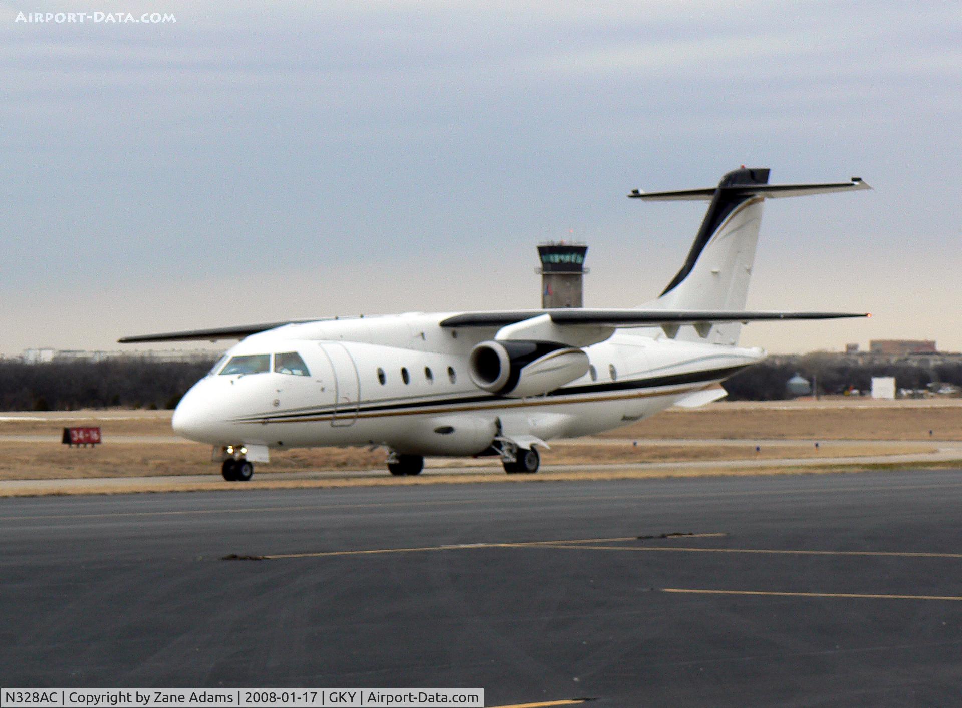 N328AC, 2000 Fairchild Dornier 328-300 328JET C/N 3132, Dornier 328 taxi out for takeoff