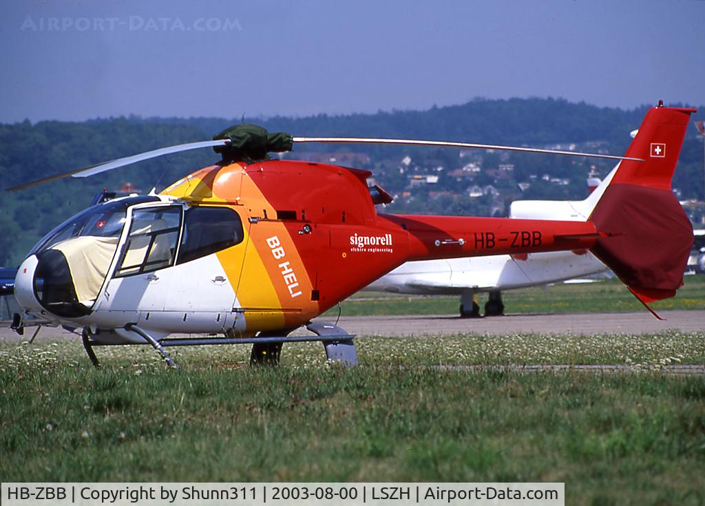 HB-ZBB, Eurocopter EC-120B Colibri C/N 1067, Parked at its home base...