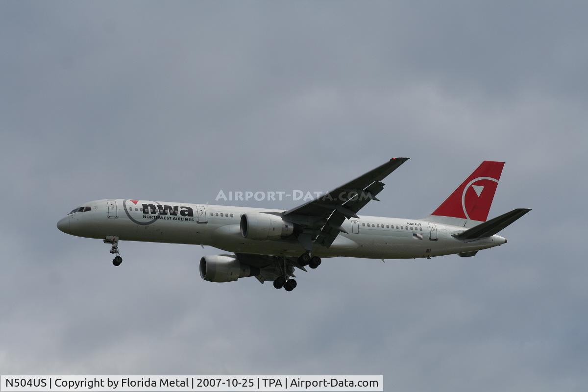 N504US, 1987 Boeing 757-251 C/N 23193, Northwest