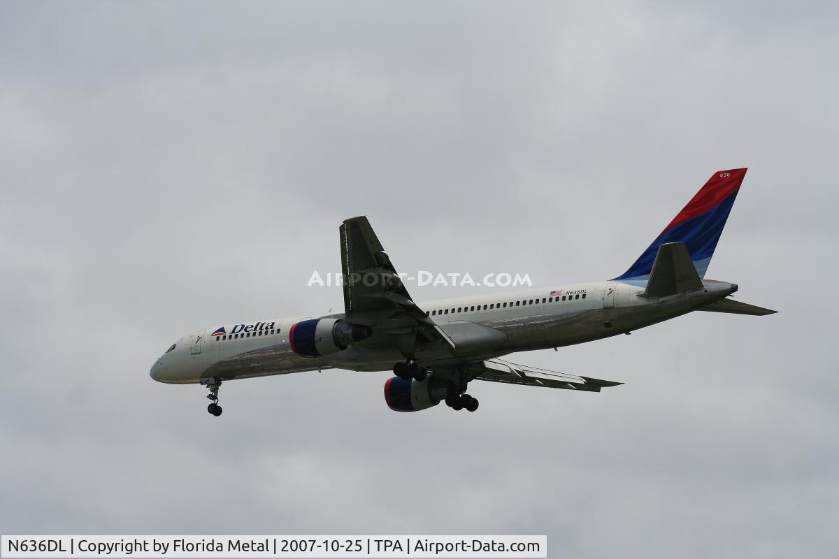 N636DL, 1988 Boeing 757-232 C/N 23763, Delta