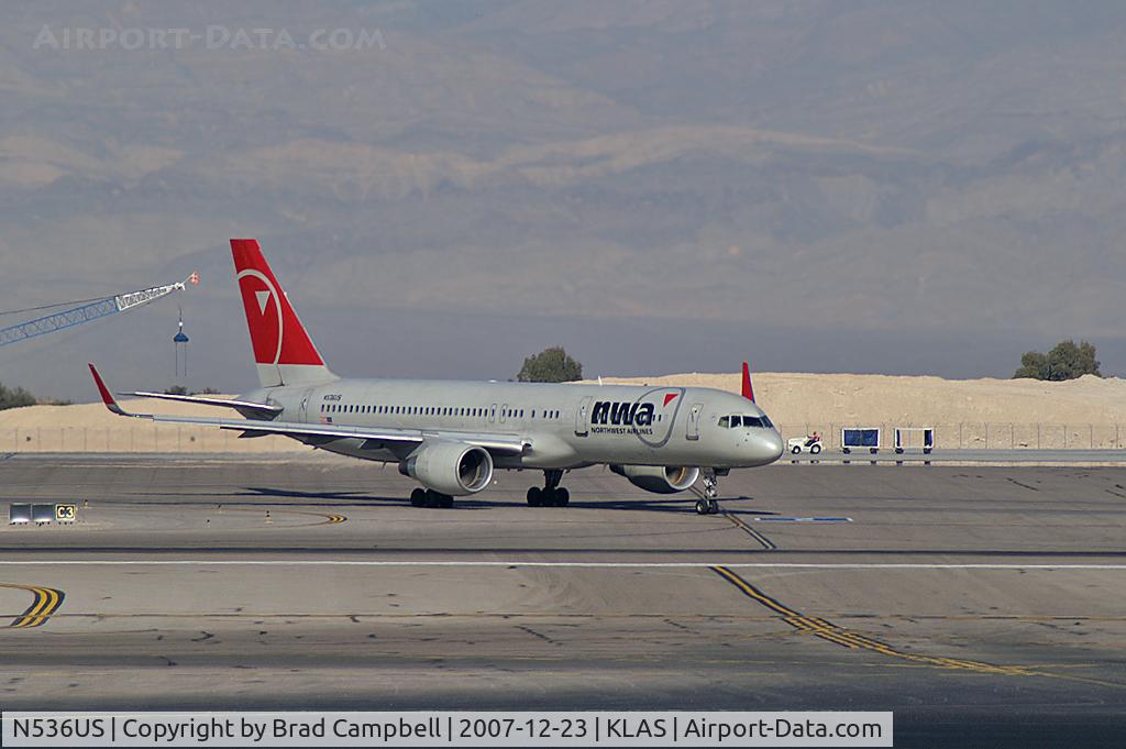 N536US, 1995 Boeing 757-251 C/N 26483, Northwest Airlines / 1995 Boeing 757-251