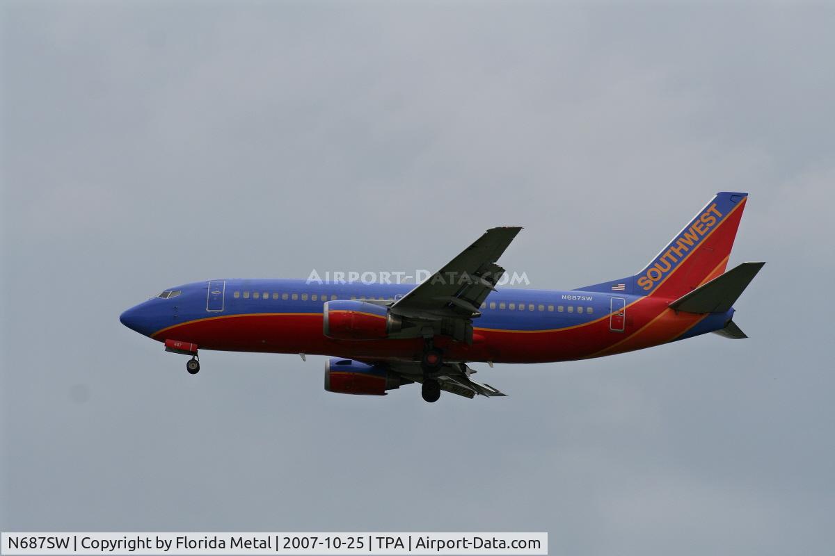 N687SW, 1986 Boeing 737-3Q8 C/N 23388, Southwest