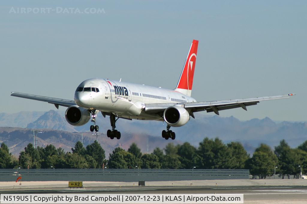 N519US, 1986 Boeing 757-251 C/N 23207, Northwest Airlines / 1986 Boeing 757-251