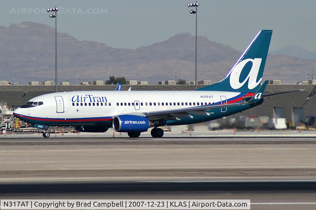 N317AT, 2007 Boeing 737-7BD C/N 35789, airTran / 2007 Boeing 737-7BD