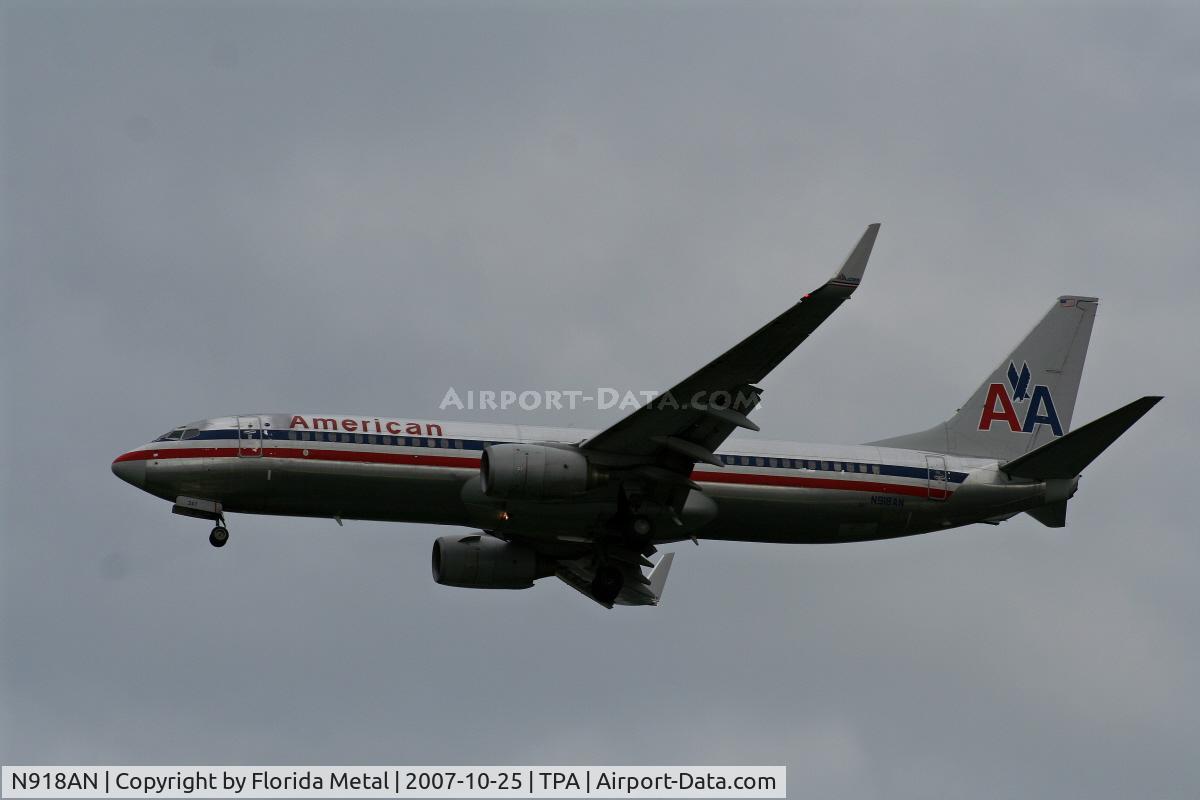 N918AN, 1999 Boeing 737-823 C/N 29519, American
