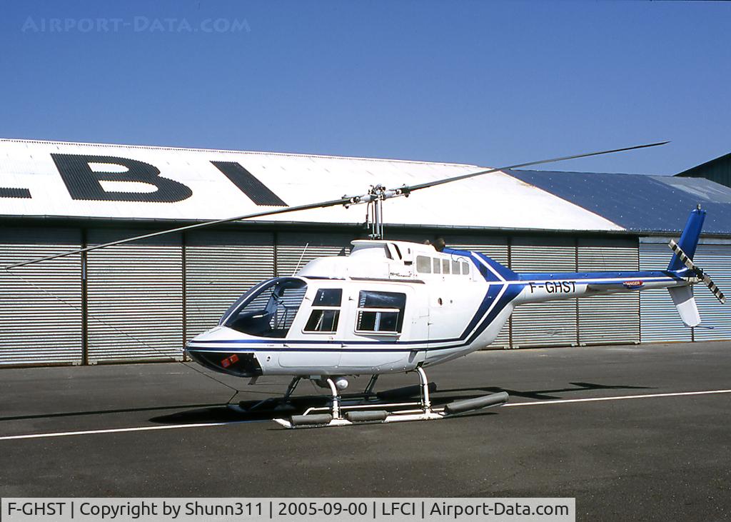 F-GHST, 1973 Bell 206B JetRanger II C/N 1104, Parked during car's Airshow...