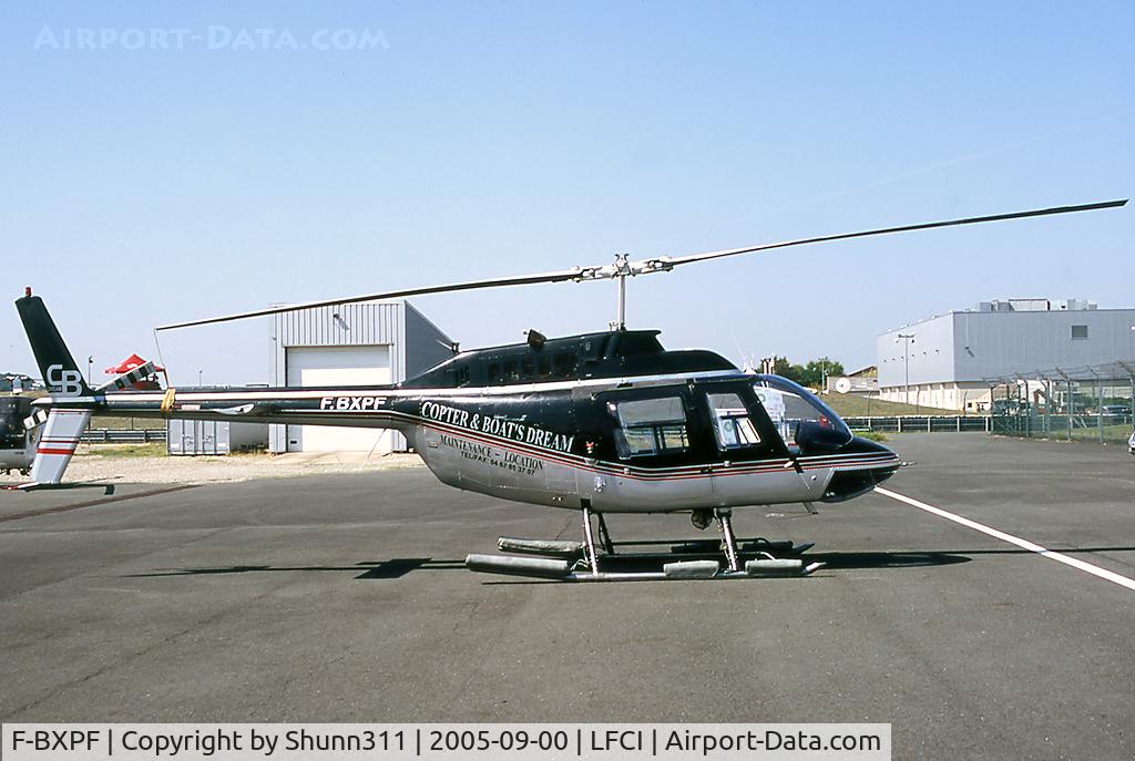 F-BXPF, Bell 206B JetRanger II C/N 306, Parked during car's Airshow...