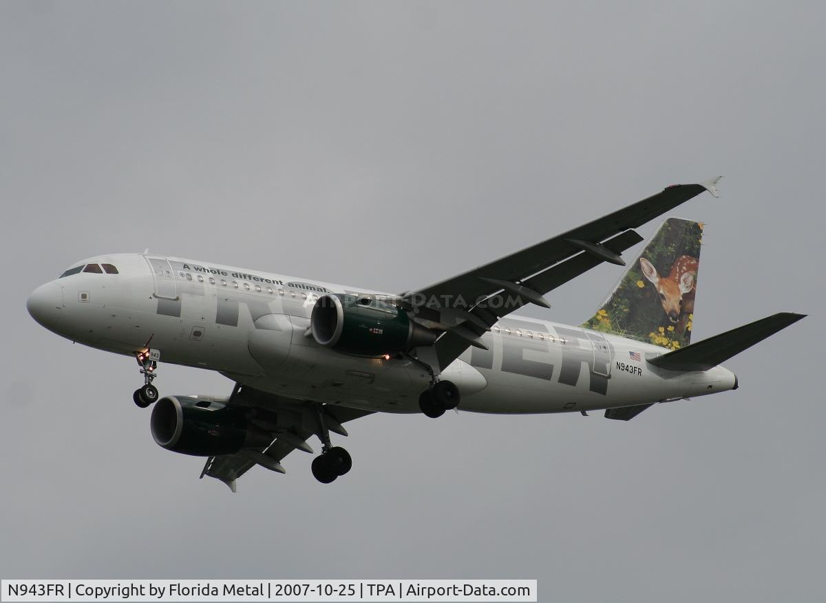 N943FR, 2005 Airbus A319-112 C/N 2518, Frontier Airlines 
